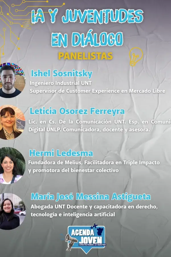LOS EXPOSITORES. Estos son los invitados al panel de Agenda Joven. / AGENDA JOVEN