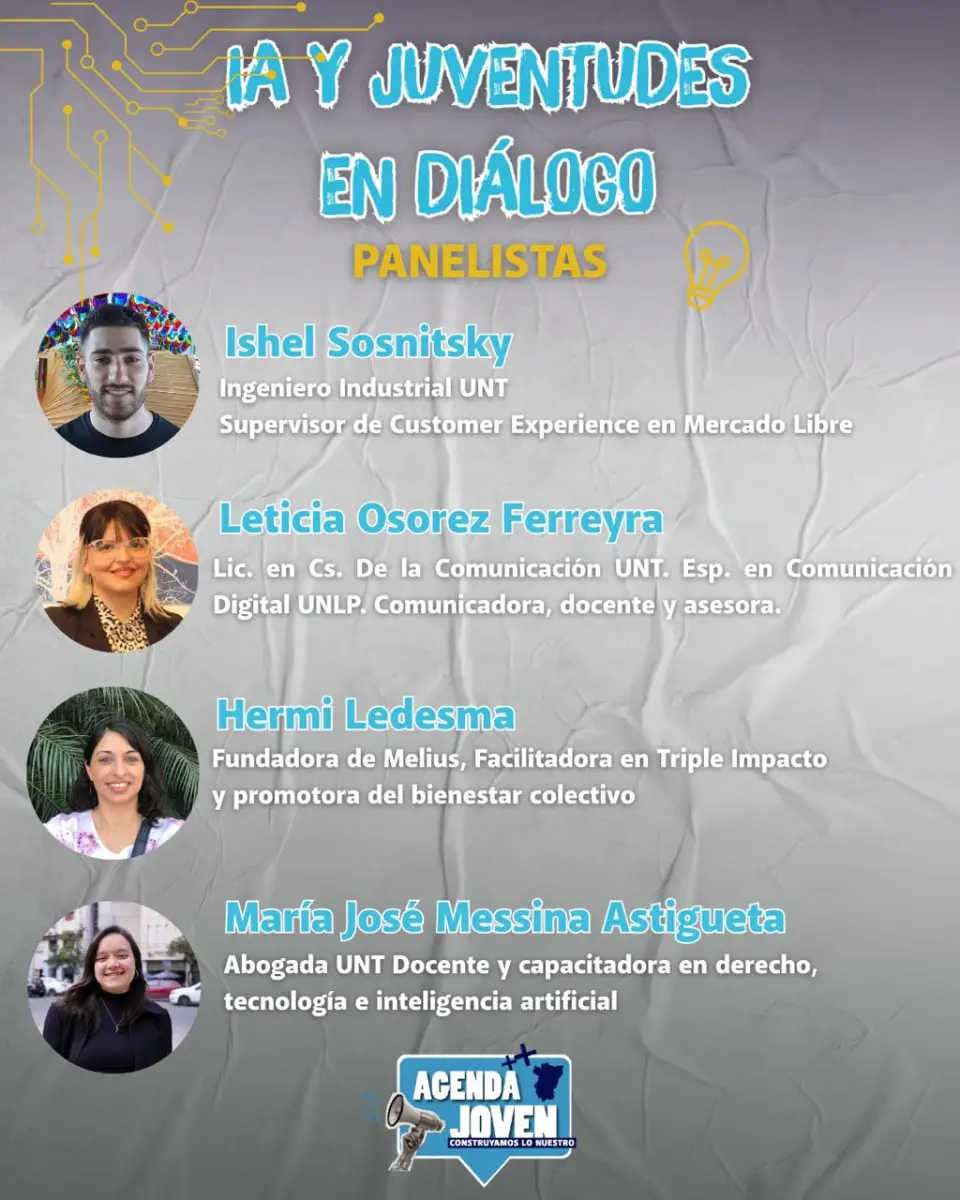 LOS EXPOSITORES. Estos son los invitados al panel de Agenda Joven. / AGENDA JOVEN