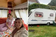 Se mudó a una casa rodante frente a la casa de su abuelo para acompañarlo tras quedar viudo