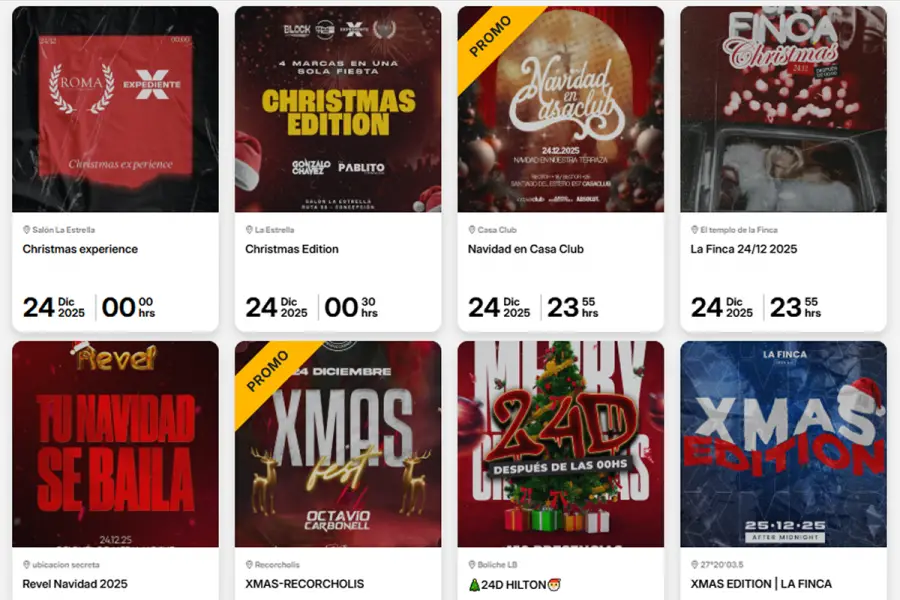 EN NAVIDAD. Para quienes organizan con tiempo —y también para los que eligen a último momento—, esta es la guía de fiestas en Tucumán para salir a bailar después del brindis. / PASSLINE