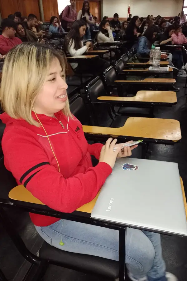 VIDA UNIVERSITARIA. La Facultad de Psicología, uno de los espacios donde Luciana construyó su recorrido académico en Tucumán.