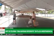 Ni la lluvia frena la solidaridad: con carpas y prevención, la plaza Independencia recibe “Una Navidad Diferente”