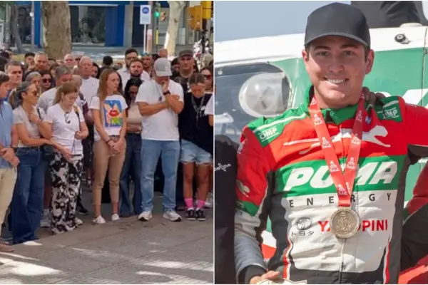 Impactante muestra de apoyo por Yacopini: una multitud rezó por el piloto argentino internado en terapia intensiva