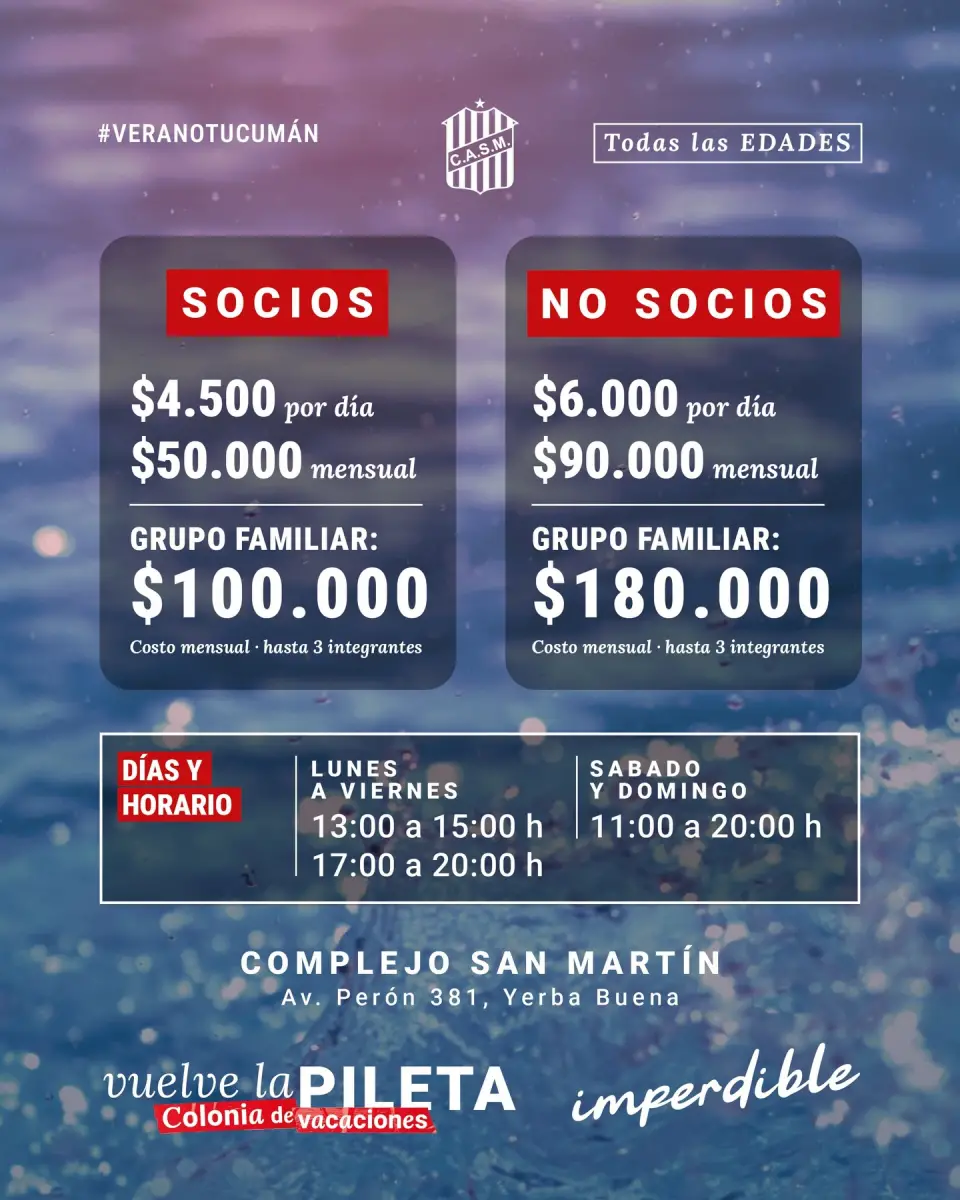 “Recuperar la pileta era una prioridad”: San Martín vuelve a tener colonia y actividad de verano en el Complejo