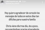 Roberto Petersen rompió el silencio y habló sobre la salud de su hermano Christian: De a poco