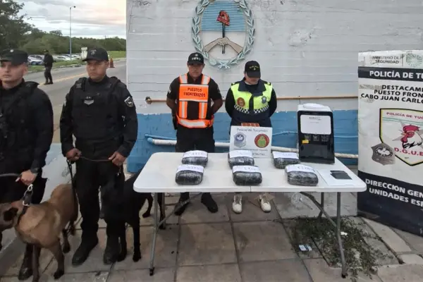 Detienen a un gerente de una empresa de correo por el transporte de marihuana