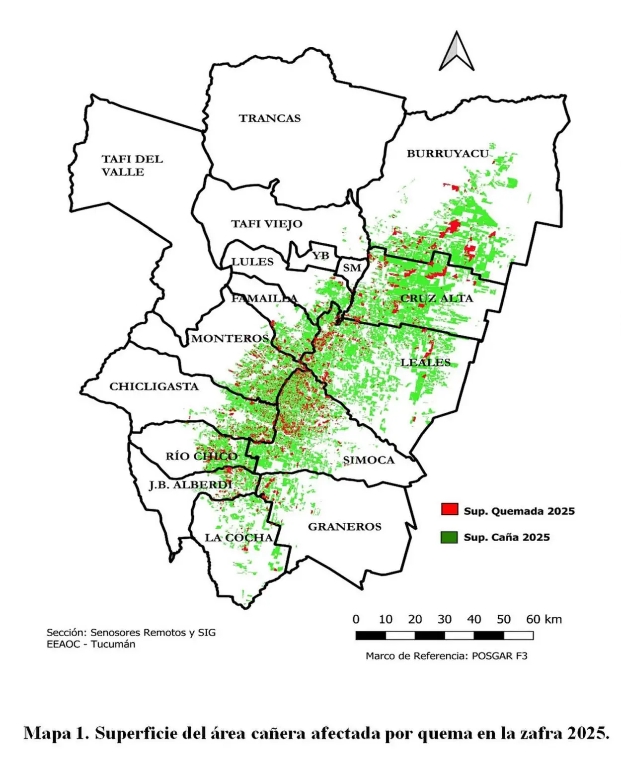 Durante 2025, en Tucumán se quemaron 5.000 hectáreas menos de caña que en la zafra anterior
