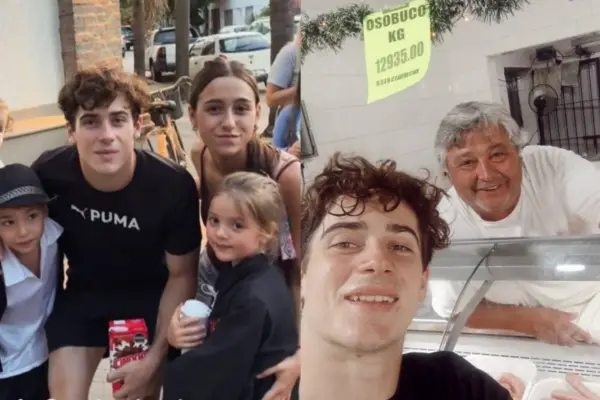 Colapinto recorrió un tranquilo pueblo en el interior bonaerense y revolucionó todo