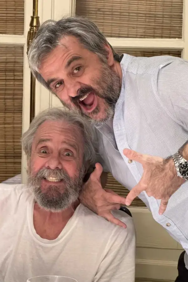 Daniel Piazzolla junto a su hijo, Pipi Piazzolla.