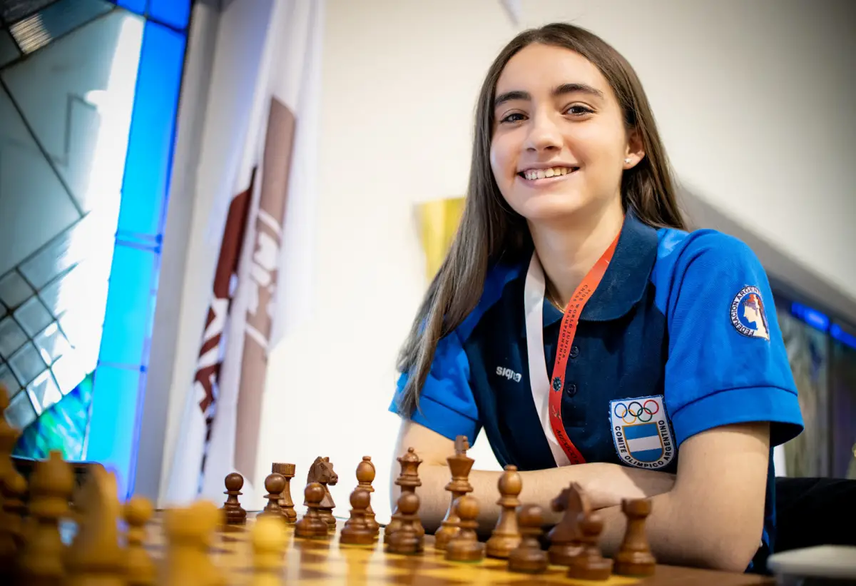 GRAN ACTUACIÓN. La campeona del mundo juvenil en 2023 enfrentó a las mejores y demostró estar a la altura.