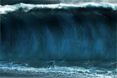 Un satélite de la NASA captó una imagen inquietante de un tsunami gigante: los detalles sin precedentes