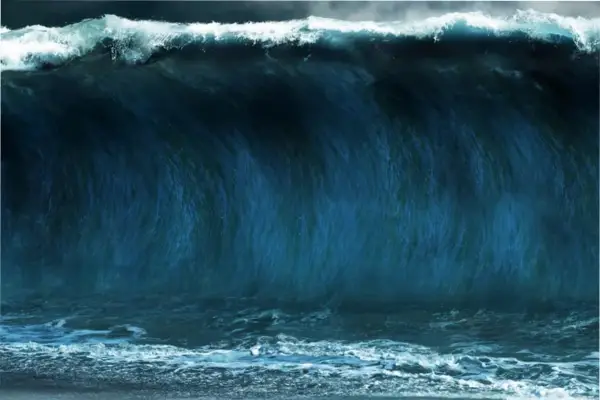Un satélite de la NASA captó una imagen inquietante de un tsunami gigante: los detalles sin precedentes