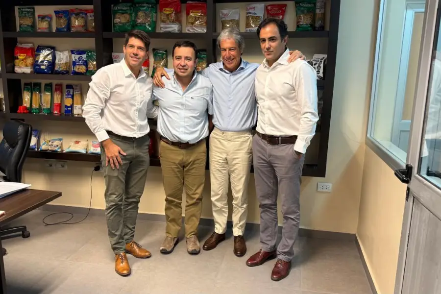 Blaquier, Luque, Martín Franzini (derecha). 