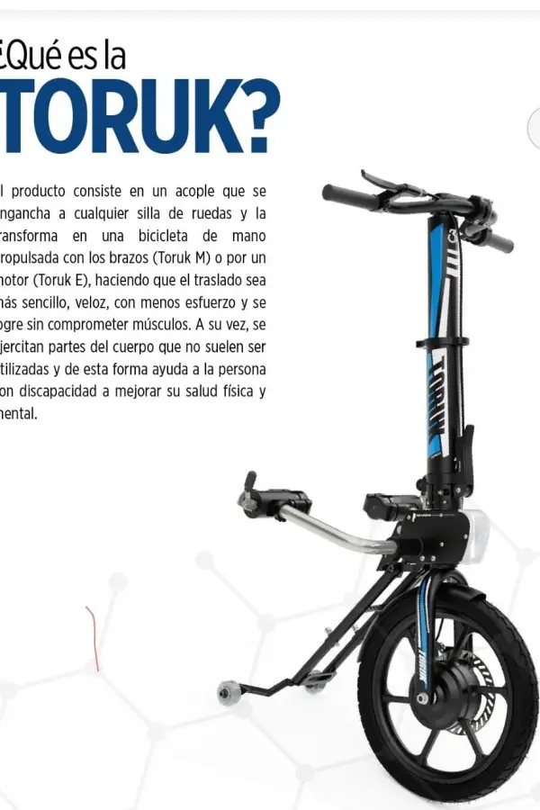 EL SUEÑO A CUMPLIR. Esta es la bicicleta que necesita Javier para tener movilidad propia.