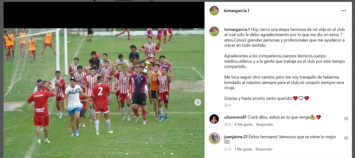 “Tocará alentar desde el otro lado”: los jugadores que se van de San Martín eligieron las redes para despedirse
