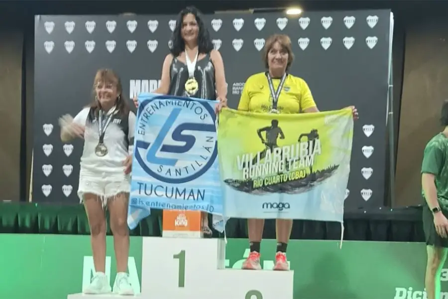 GANADORA. Raquel fue la más rápida en su categoría. 