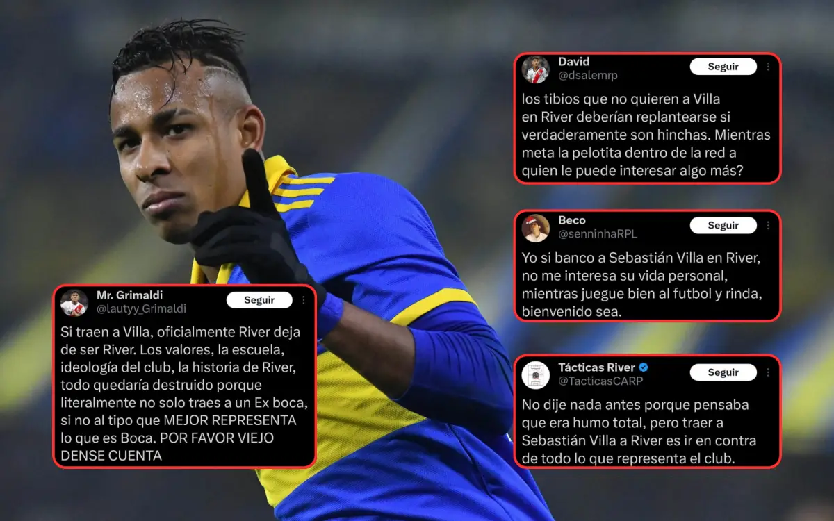 Los usuarios debaten sobre el arribo del delantero al club de Núñez. | Vía: X (ex Twitter)