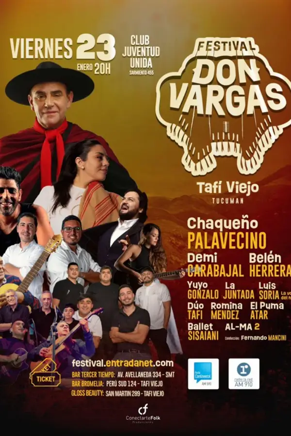 APUESTA AL FOLKLORE. El Festival Don Vargas llega con una grilla de primer nivel y espíritu popular. / FESTIVAL DON VARGAS