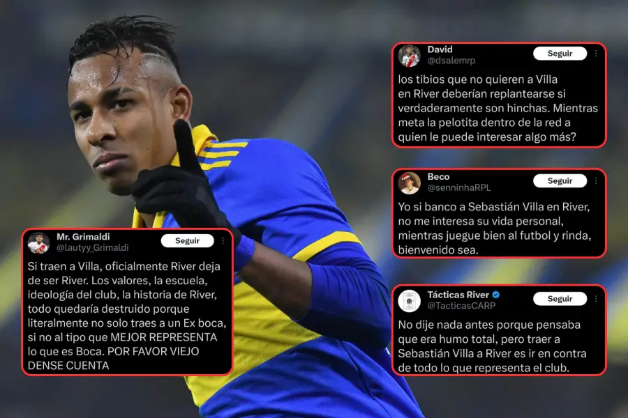 Los usuarios debaten sobre el arribo del delantero al club de Núñez. | Vía: X (ex Twitter)