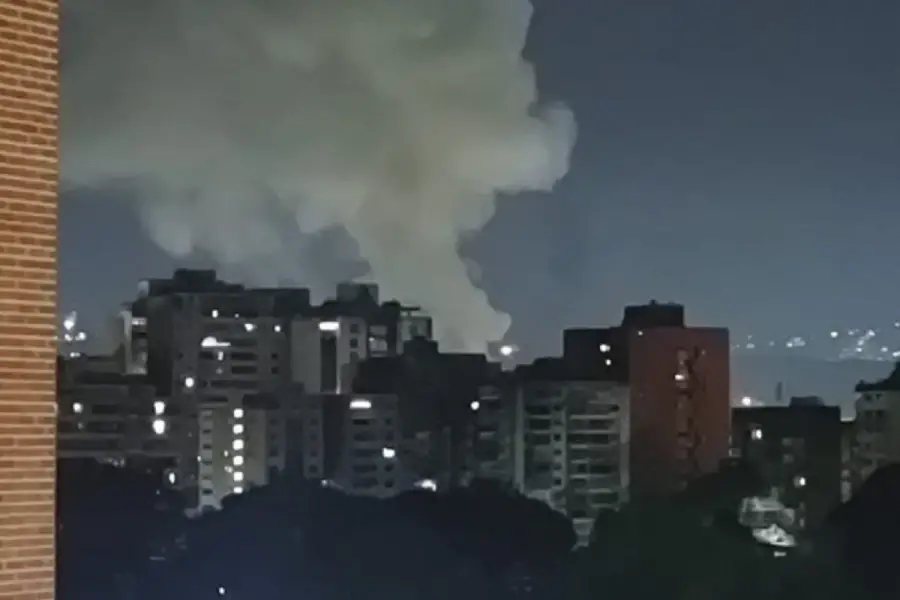 EN LAS REDES. Una de las imágenes del ataque de Estados Unidos a Venezuela.