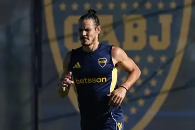 Alerta en Boca: Cavani se entrena diferenciado