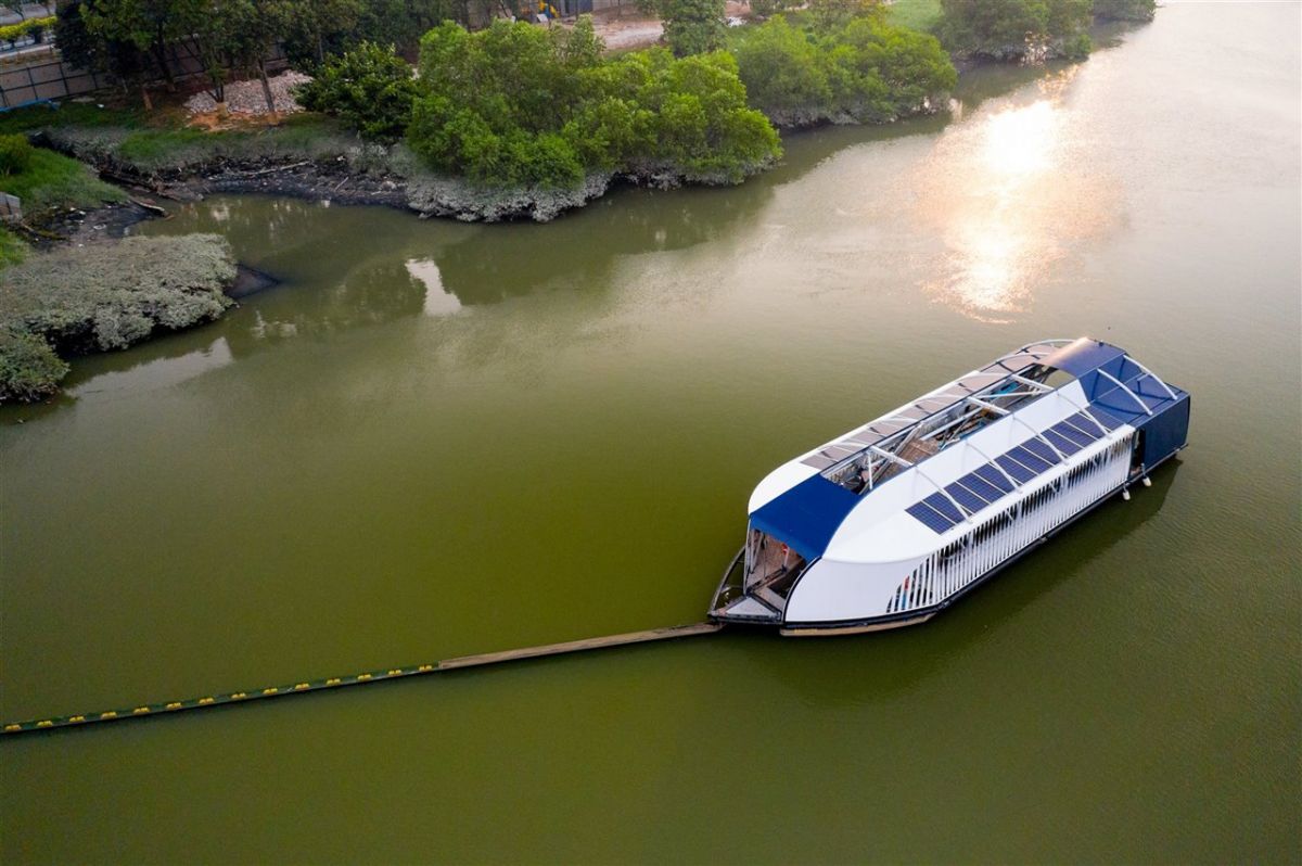 INTERCEPTOR. La nueva idea de The Ocean Cleanup contra el plástico.