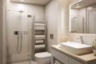 Baños más cálidos: la tendencia en colores que reemplaza al blanco tradicional