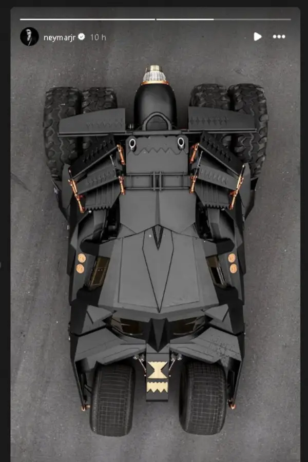El increíble “garaje” que presentó Neymar en Brasil: jet privado, helicóptero y ¿un Batimóvil?