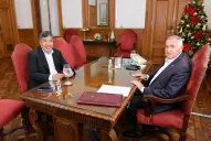 Antes de su licencia, Jaldo coordinó los temas de la gestión con Acevedo