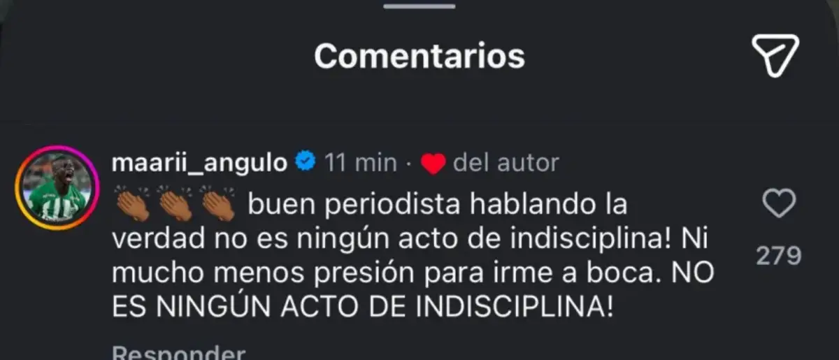 PICANTE. La respuesta del delantero a un periodista buscando aclarar su situación