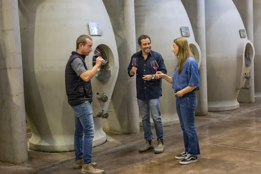 EL EQUIPO. Martín Di Stefano, Sebastián Zuccardi y Laura Principaino.