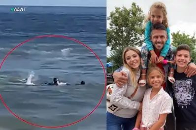 Martín Demichelis y sus hijos fueron rescatados en una playa en la que estaba prohibido bañarse