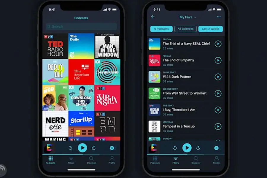 POCKET CASTS. App especializada en podcasts, con controles avanzados y diseño limpio. / GOOGLE PLAYSTORE