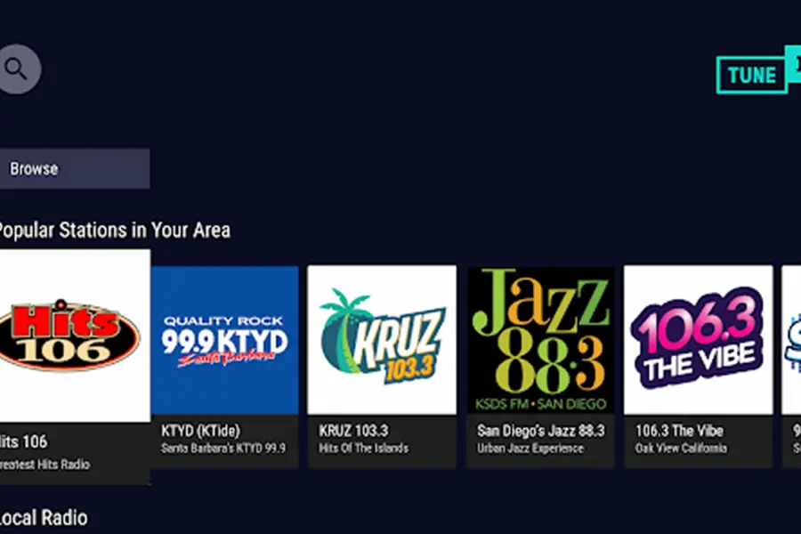 TUNEIN RADIO. Radios en vivo, noticias y deportes, todo en formato audio continuo. / GOOGLE PLAYSTORE