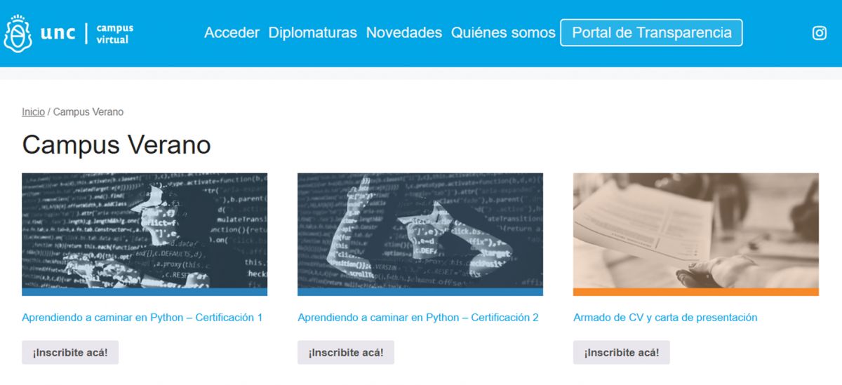 FORMACIÓN. Campus Verano 2026 ofrece cursos gratuitos y virtuales para sumar herramientas laborales.