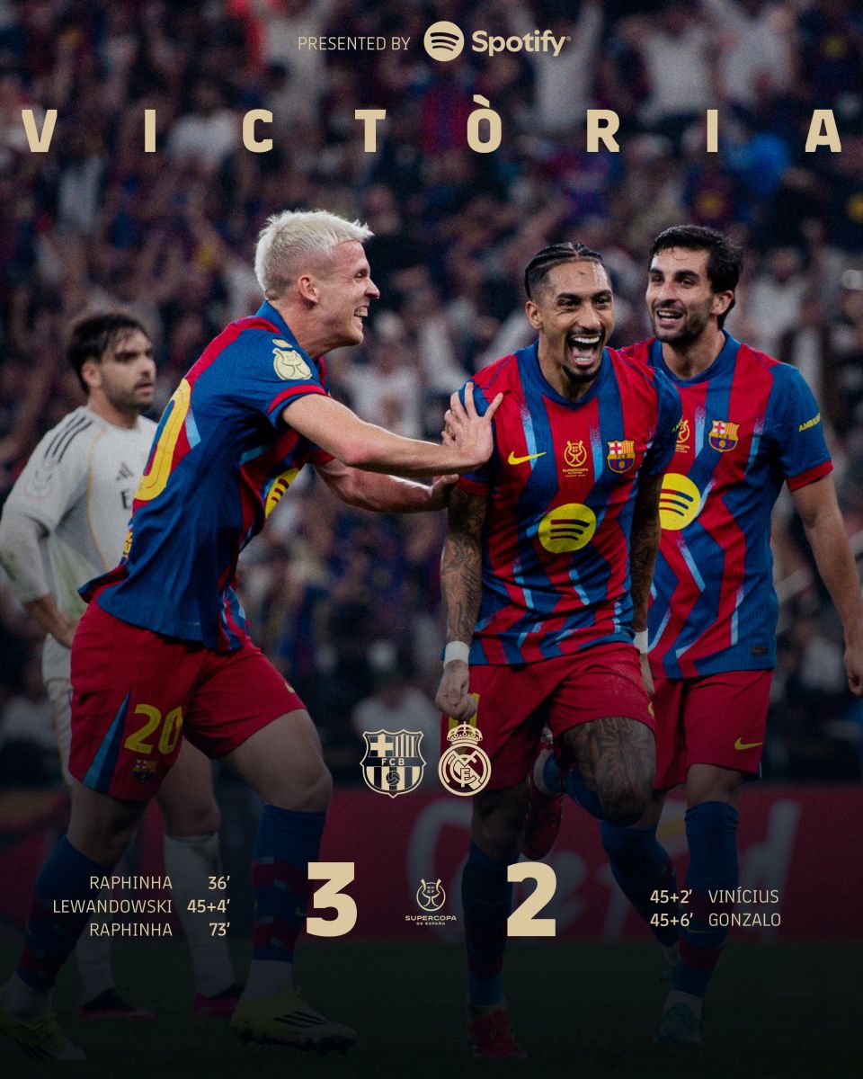 FESTEJOS. El post que publicó el club catalán en sus redes sociales | Vía X: @FCBarcelona