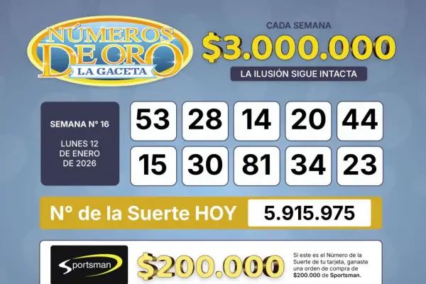 Los Números de Oro de LA GACETA