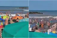 Dos tucumanos se descompensaron al huir de la ola gigante en Mar Chiquita