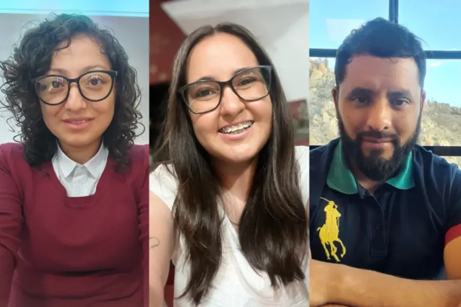 LOS CREADORES. Carolina Ruiz, Araceli Rodríguez y David Sigampa, impulsores de la plataforma web nacida en el Norte Argentino. / CORTESÍA CAROLINA RUIZ