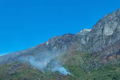 En Esquel: el video de un lector muestra el daño de los incendios en la Patagonia