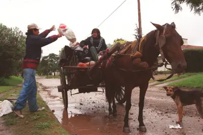Recuerdos fotográficos: cuando los carreros se llevaban la basura de Yerba Buena a cambio de 1 peso
