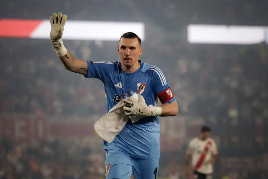 HISTORIA VIVA. Armani tiene más de 300 partidos y 10 títulos con el club de Núñez.