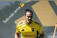 “Todo más cerca”, el mensaje de Cavani mientras continúa su puesta a punto en Boca