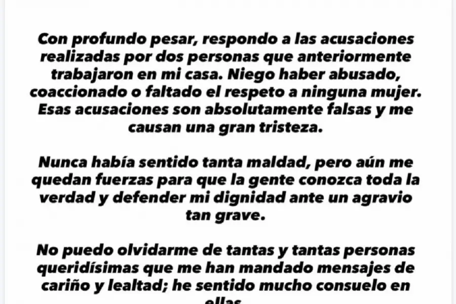 Absolutamente falsas: Julio Iglesias rompió el silencio y negó las acusaciones de abuso sexual y trata
