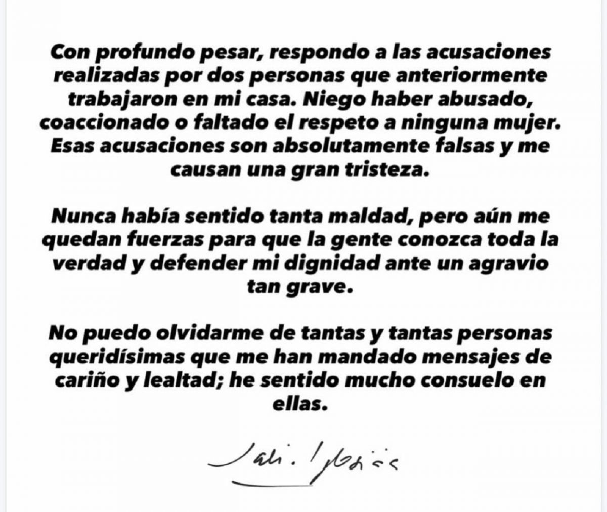 Absolutamente falsas: Julio Iglesias rompió el silencio y negó las acusaciones de abuso sexual y trata