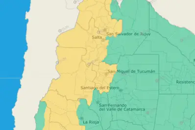 El NOA bajo alerta por tormentas intensas, granizo y actividad eléctrica