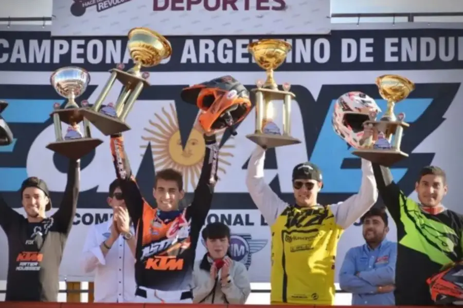 SUS COMIENZOS. Luciano Benavides en el año 2018 cuando competía en enduro | Foto: El Tribuno de Salta