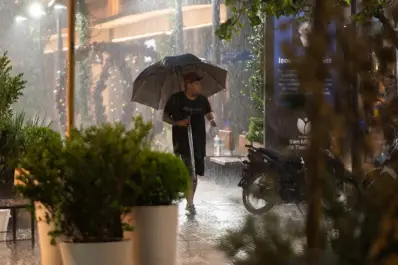 Un domingo pasado por agua y pronóstico de tormentas fuertes en algunos sectores de Tucumán