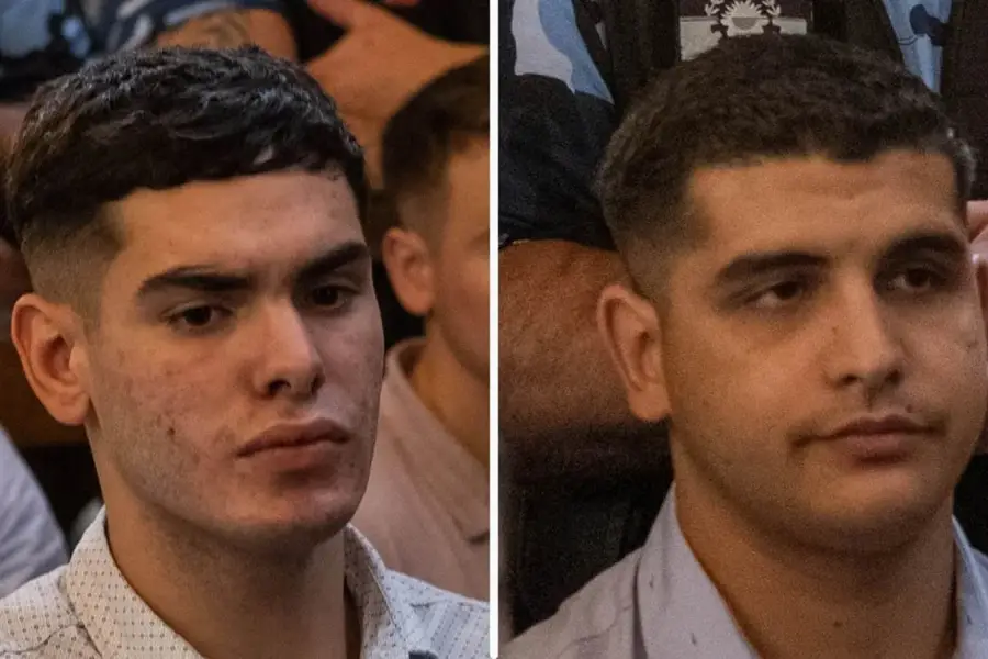 Blas Cinalli (izquierda) y Enzo Comelli, ambos condenados por el crimen de Fernando Báez Sosa