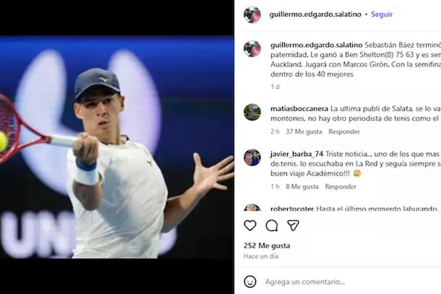 El último posteo de Guillermo Salatino antes de su muerte